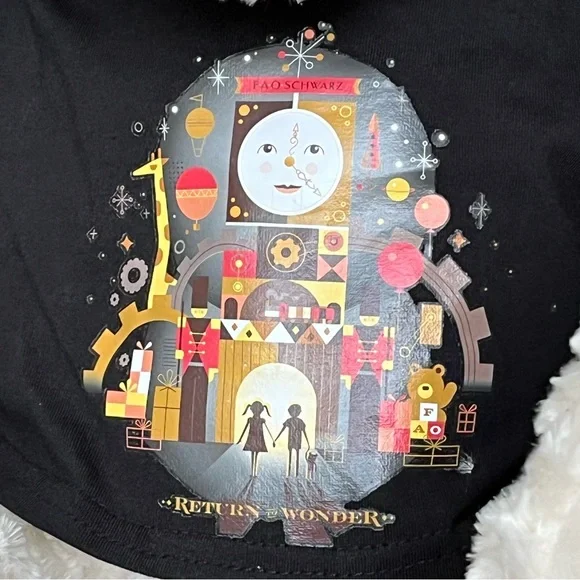 NEW FAO Schwarz Large Curly White Sitting Bear Plush - Return To Wonder - Picture 6 of 13